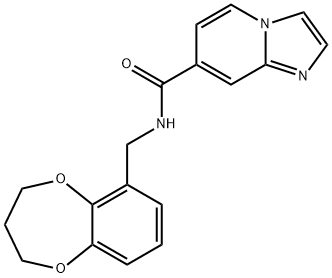 Imidazo[1,2-a]pyridine-7-carboxamide, N-[(3,4-dihydro-2H-1,5-benzodioxepin-6-yl)methyl]- Structural