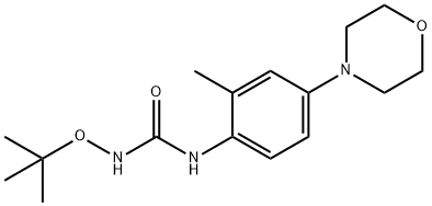 Urea, N-(1,1-dimethylethoxy)-N'-[2-methyl-4-(4-morpholinyl)phenyl]- Structural