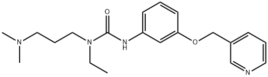 Urea, N-[3-(dimethylamino)propyl]-N-ethyl-N'-[3-(3-pyridinylmethoxy)phenyl]- Structural