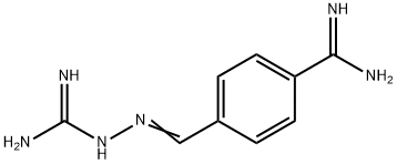 Hydrazinecarboximidamide, 2-[[4-(aminoiminomethyl)phenyl]methylene]- Structural