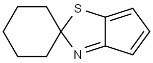 Spiro[cyclohexane-1,2'-[2H]cyclopentathiazole] (8CI,9CI) Structural