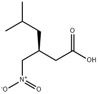 Hexanoic acid, 5-methyl-3-(nitromethyl)-, (3S)- Structural