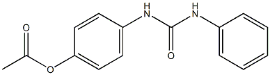 p-(3-phenylureido)phenyl acetate Structural