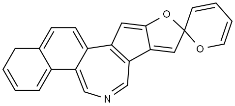 Spiro[furo[2',3':4,5]cyclopenta[1,2-c]naphth[2,1-e]azepine-9(1H),2'-[2H]pyran] (8CI,9CI) Structural