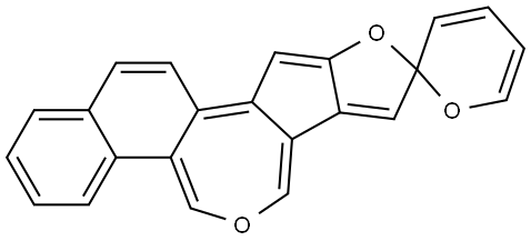 Spiro[9H-furo[2',3':4,5]cyclopenta[1,2-c]naphth[2,1-e]oxepin-9,2'-[2H]pyran] (8CI,9CI) Structural