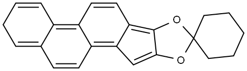 Spiro[cyclohexane-1,8'-[2H]naphth[2',1':4,5]indeno[1,2-d][1,3]dioxole] (8CI,9CI) Structural