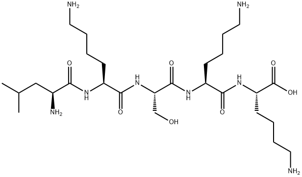 L-Lysine, L-leucyl-L-lysyl-L-seryl-L-lysyl- (9CI) Structural