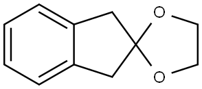 Spiro[1,3-dioxolane-2,2'-[2H]indene], 1',3'-dihydro- Structural