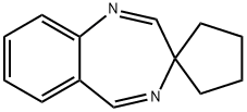 Spiro[3H-1,4-benzodiazepine-3,1'-cyclopentane] (8CI,9CI) Structural