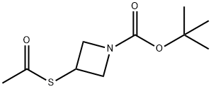 tert-Butyl 3-(acetylsulfanyl)azetidine-1-carboxylate Structural
