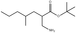Heptanoic acid, 2-(aminomethyl)-4-methyl-, 1,1-dimethylethyl ester Structural