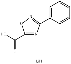 lithium(1+) ion 3-phenyl-1,2,4-oxadiazole-5-carboxylate Structural