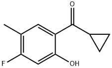 Methanone, cyclopropyl(4-fluoro-2-hydroxy-5-methylphenyl)- Structural