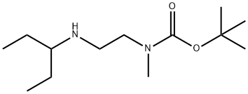 tert-Butyl methyl(2-(pentan-3-ylamino)ethyl)carbamate Structural