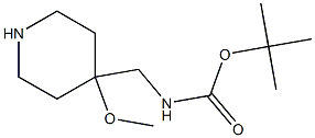 tert-butyl ((4-methoxypiperidin-4-yl)methyl)carbamate Structural