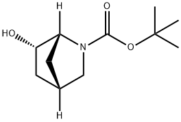 tert-butyl (1R,4S,6S)-6-hydroxy-2-azabicyclo[2.2.1]heptane-2-carboxylate Structural