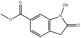 methyl 1-hydroxy-2-oxoindoline-6-carboxylate Structural