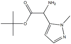 tert-butyl 2-amino-2-(1-methyl-1H-pyrazol-5-yl)acetate Structural