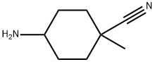 4-amino-1-methylcyclohexane-1-carbonitrile Structural