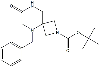 tert-butyl 5-benzyl-7-oxo-2,5,8-triazaspiro[3.5]nonane-2-carboxylate Structural