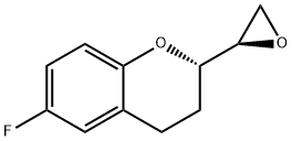 (+)-(S,R)-6-fluoro-3,4-dihydro-2-(2-oxiranyl)-2H-1-benzopyran Structural