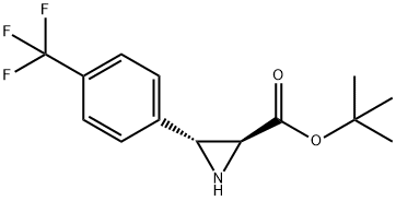 trans-tert-Butyl 3-(4-trifluoromethylphenyl)-aziridine-2-carboxylate Structural