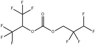 Hexafluoroisopropyl 2,2,3,3-tetrafluoropropyl carbonate Structural