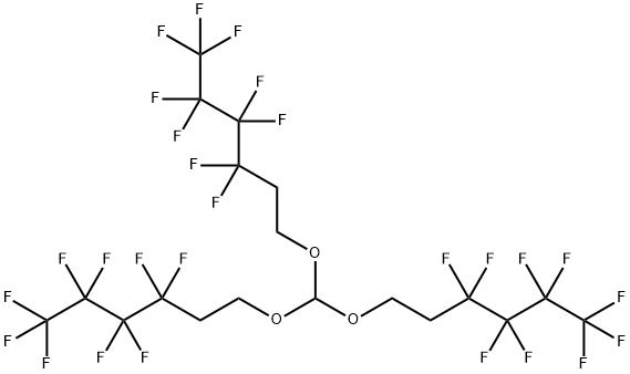 Tris(1H,1H,2H,2H-perfluorohexyl)orthoformate Structural