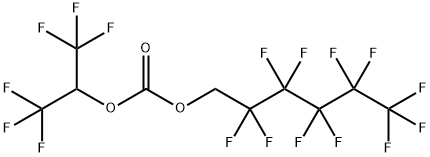 Hexafluoroisopropyl 1H,1H-perfluorohexyl carbonate Structural