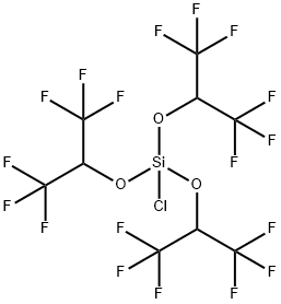Tris(hexafluoroisopropoxy)chlorosilane Structural