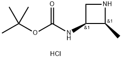 tert-butyl N-[cis-2-methylazetidin-3-yl]carbamate hydrochloride Structural