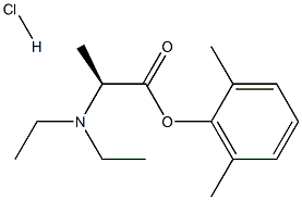 L-N,N-Diethylalanine-2,6-Xylyl Ester Hydrochloride Structural