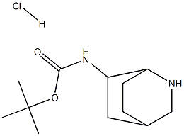 tert-butyl N-{2-azabicyclo[2.2.2]octan-6-yl}carbamate hydrochloride Structural