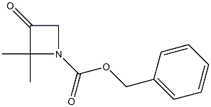 benzyl 2,2-dimethyl-3-oxoazetidine-1-carboxylate Structural