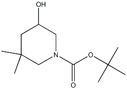 tert-butyl 5-hydroxy-3,3-dimethylpiperidine-1-carboxylate Structural