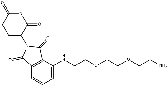 4-((2-(2-(2-aminoethoxy)ethoxy)ethyl)amino)-2-(2,6-dioxopiperidin-3-yl)isoindoline-1,3-dione Structural