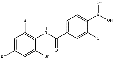 Boronic acid, B-[2-chloro-4-[[(2,4,6-tribromophenyl)amino]carbonyl]phenyl]- Structural
