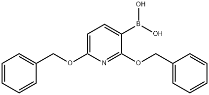 2,6-Bis(benzyloxy)pyridine-3-boronic acid Structural