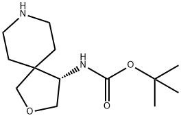 Tert-Butyl (S)-(2-oxa-8-azaspiro[4.5]decan-4-yl)carbamate Structural
