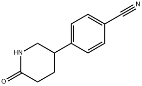 Benzonitrile, 4-(6-oxo-3-piperidinyl)- Structural