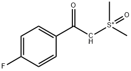 Dimethylsulfoxonium-4-(fluoro)benzoylmethylide Structural