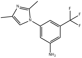 3-(2,4-dimethyl-1H-imidazol-1-yl)-5-(trifluoromethyl)-Benzenamine Structural