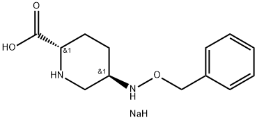 Trans-5-(Benzyloxyamino)piperidine-2-carboxylic acid,sodium salt Structural