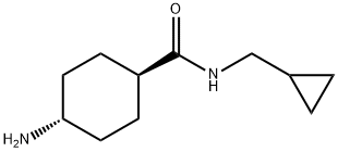 trans-4-Aminocyclohexanecarboxylic acid cyclopropylmethylamide Structural
