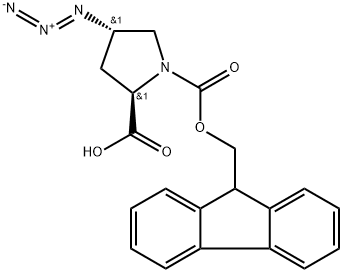 trans-4-Azido-N-Fmoc-D-proline Structural