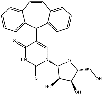 Uridine, 5-(5H-dibenzo[a,d]cyclohepten-5-yl)-4-thio- (9CI) Structural