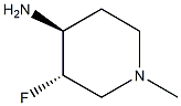 trans-3-fluoro-1-methylpiperidin-4-amine Structural