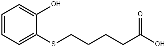 Pentanoic acid, 5-[(2-hydroxyphenyl)thio]- Structural