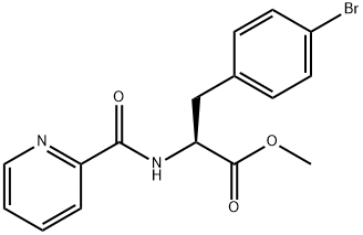 L-Phenylalanine, 4-bromo-N-(2-pyridinylcarbonyl)-, methyl ester Structural
