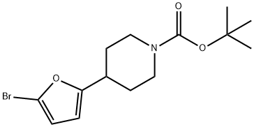 tert-butyl 4-(5-bromofuran-2-yl)piperidine-1-carboxylate Structural